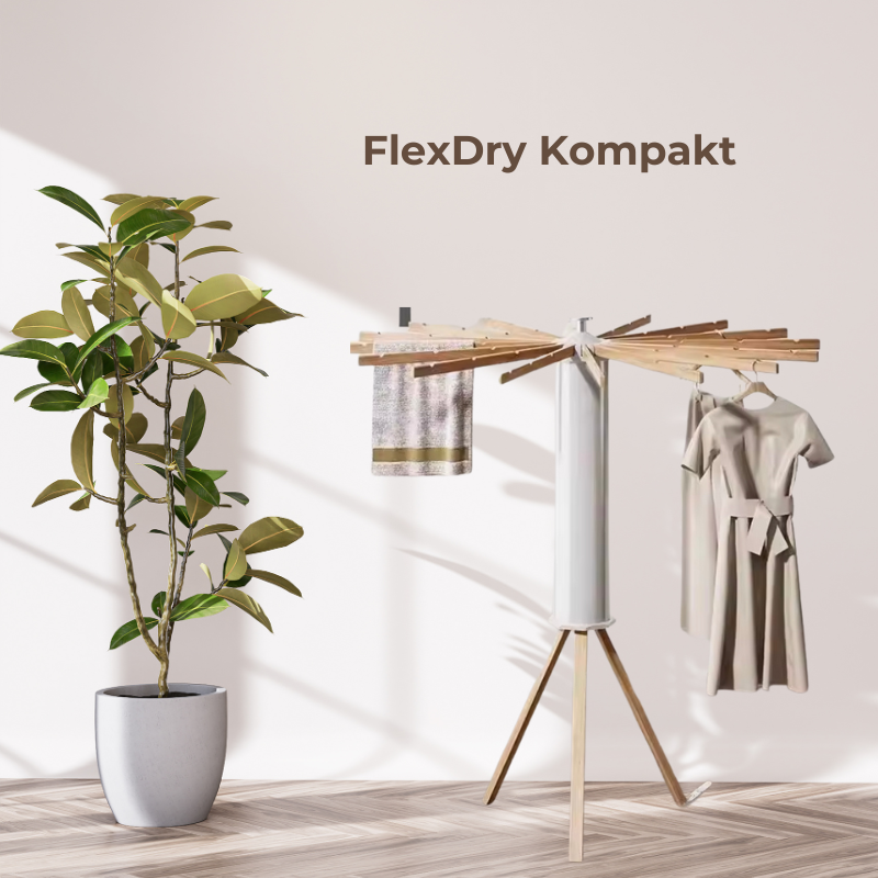 FlexDry Kompakt - Faltbarer Wäscheständer